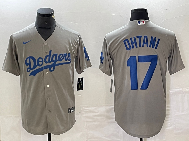 Men's Los Angeles Dodgers Shohei Ohtani #17 Gray Jersey
